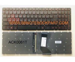 Acer Keyboard คีย์บอร์ด NITRO 5 AN515-51  AN515-52 AN515-53   ภาษาไทย อังกฤษ  มีไฟ back light 